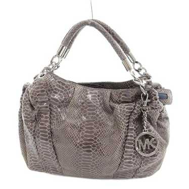 Michael Kors Python Pattern Gray 2Way Shoulder Ha… - image 1