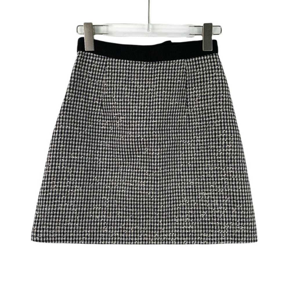 Miu Miu Miu Miu Black Bow Wool Casual Woven Sequi… - image 2