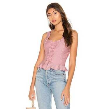 Revolve Superdown Zena Button Front Top In Blush … - image 1