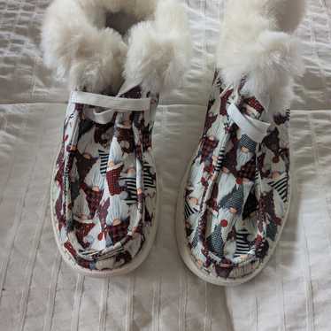 Source Unknown Multicolor Fur-Lined Ankle Boots - image 1