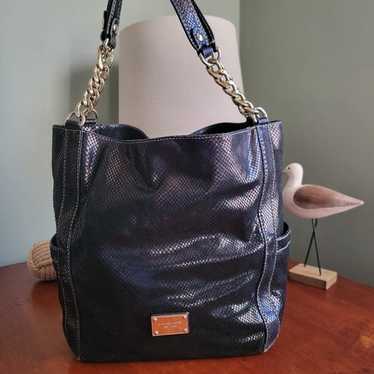 Michael Kors Delancy Large Tote Python Embossed I… - image 1