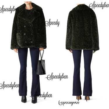 Zadig & Voltaire Miles Leo Leopard Print Teddy Fa… - image 1