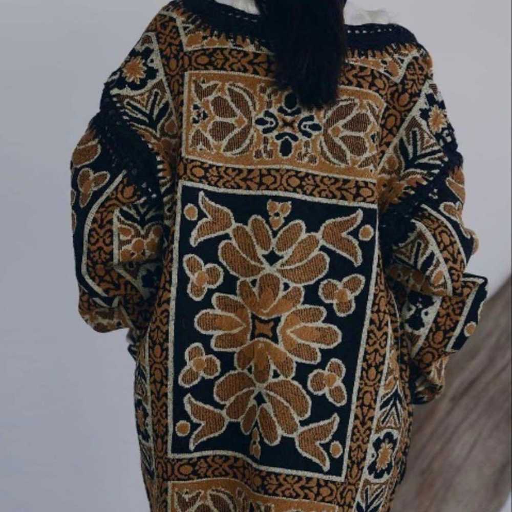 Excellent Condition AMERI Rug Pattern Knit Jacket… - image 10