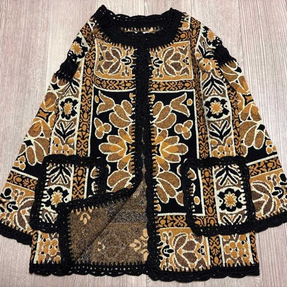 Excellent Condition AMERI Rug Pattern Knit Jacket… - image 11