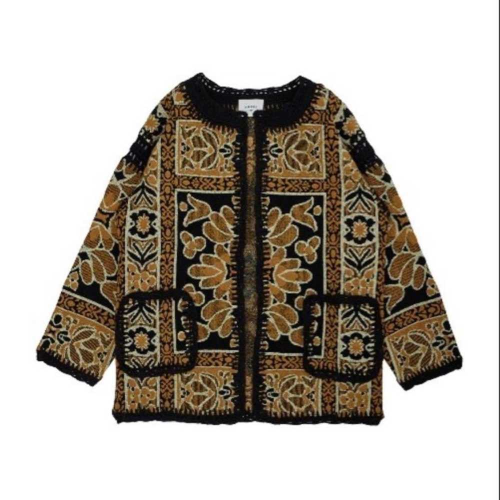Excellent Condition AMERI Rug Pattern Knit Jacket… - image 2
