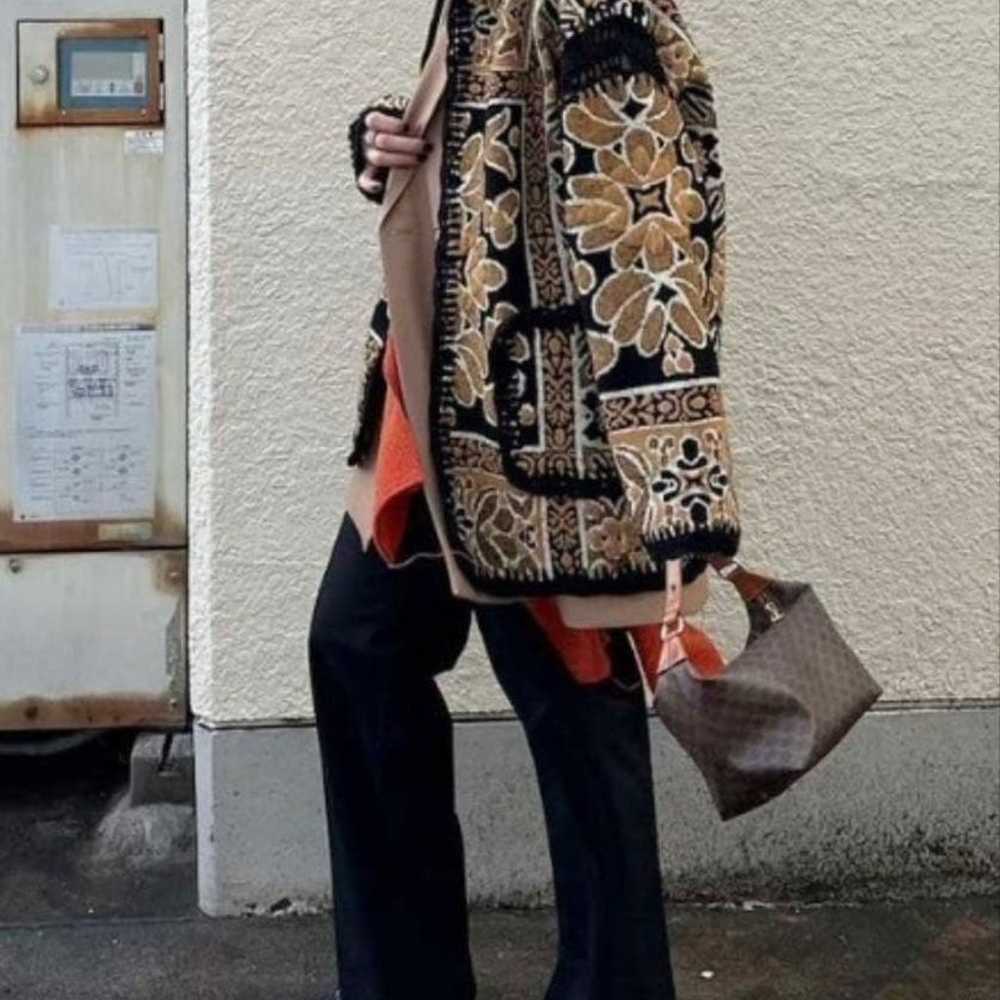 Excellent Condition AMERI Rug Pattern Knit Jacket… - image 9
