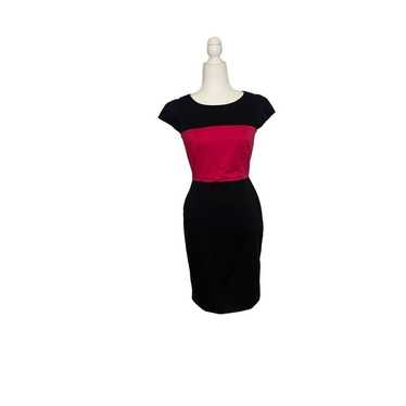 French Connection Fuchsia And Black Color Block F… - image 1