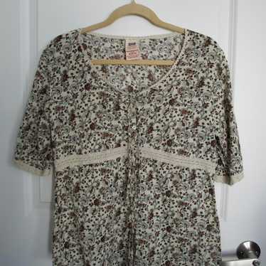 Faded Glory Women's Blouse - Multi/Cream - M – Vi… - image 1