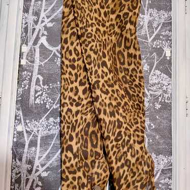 Source Unknown Leopard Print Over The Knee Boots - image 1