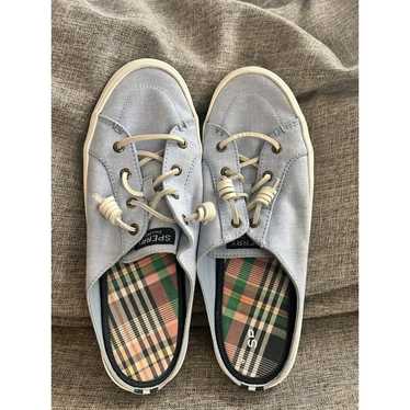 Sperry Memory Foam Canvas Top Sliders Womens Size… - image 1