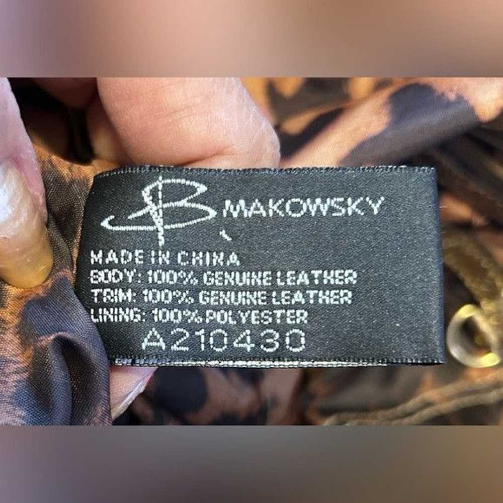 Other B Makowsky Metallic Gold Python Print Leath… - image 3