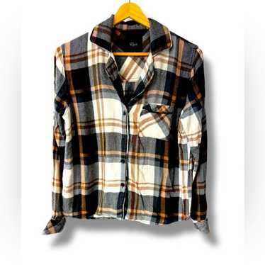 RAILS Clara checked flannel pajama top Size XS in… - image 1