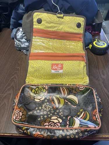 Fossil KeyPer Toiletry Multi Color Retro Dot Trav… - image 1