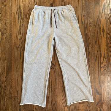 Uncuffed Gray Miu Miu Sweatpants With Drawstring - image 1