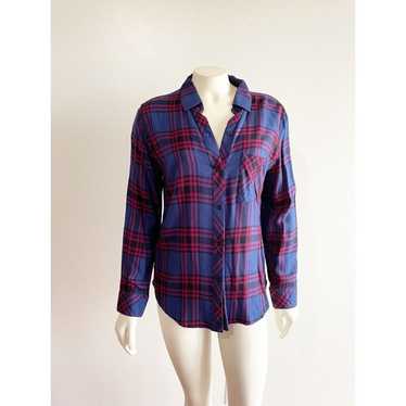 Rails Hunter Button Down In Raspberry, Royal & Bl… - image 1