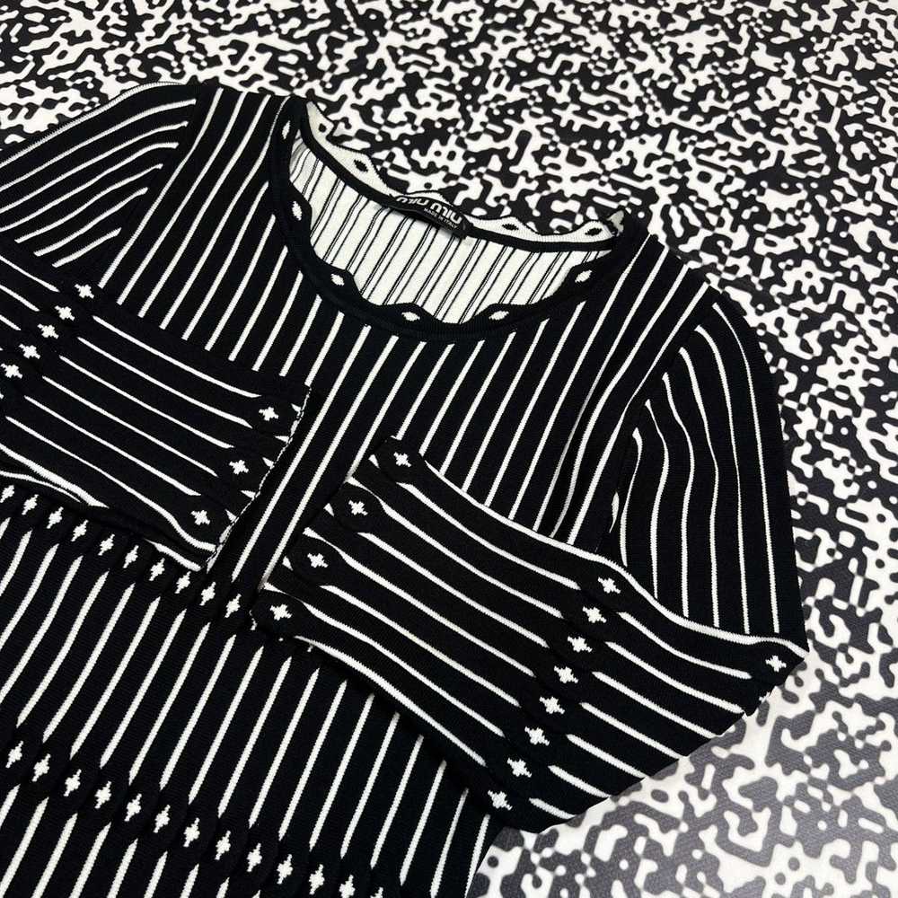 Miu Miu Vintage Y2K Miu Miu Luxury Striped Flared… - image 4