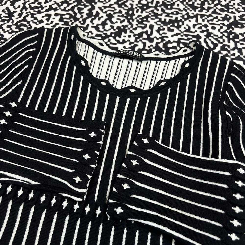 Miu Miu Vintage Y2K Miu Miu Luxury Striped Flared… - image 5
