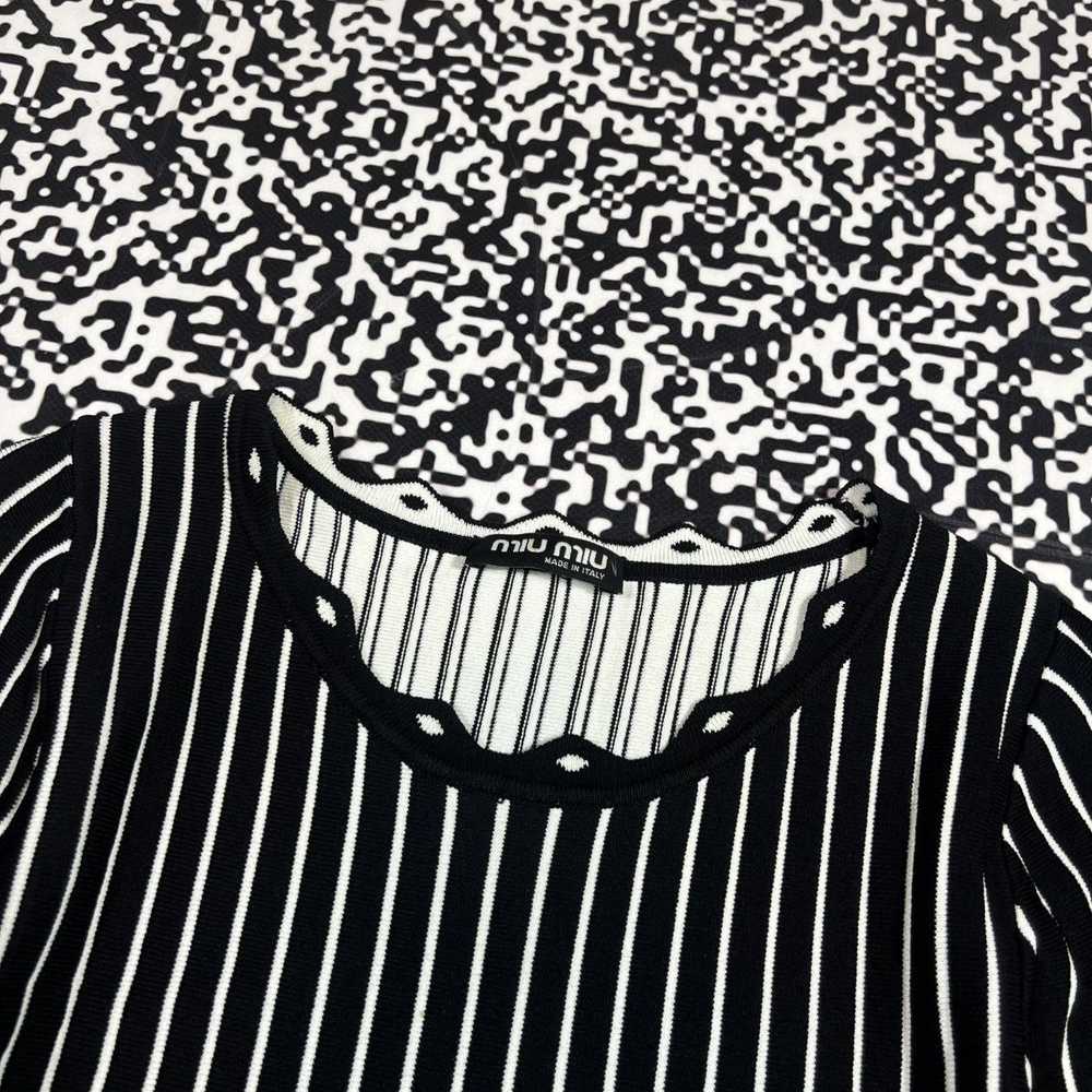 Miu Miu Vintage Y2K Miu Miu Luxury Striped Flared… - image 8