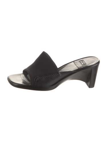 Stuart Weitzman Neoprene Slides Black - image 1