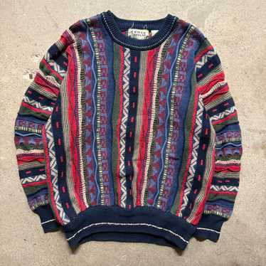 Coogi Men's Sweater - Multi/White - L – 90s Vinta… - image 1