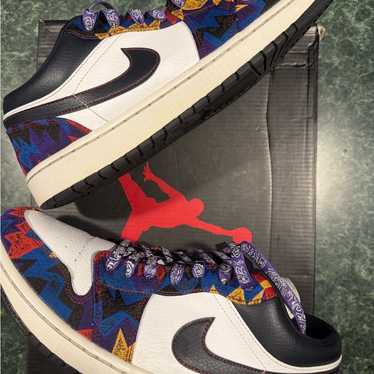 Jordan 1 Low Nothing But Net - Multicolor Pattern… - image 1