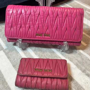 Miu Miu Women's Wallets - Pink – Authentic Miu Mi… - image 1