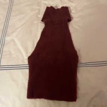 Silence + Noise Red Fuzzy Halter - image 1