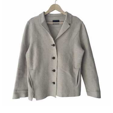 OSKA Boiled Wool Button Front Asymmetrical Jacket… - image 1