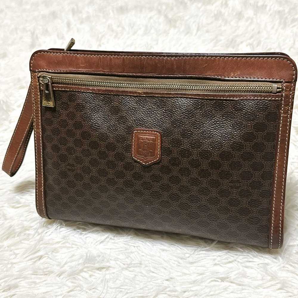 Celine DM95 Second Bag with Handle Macadam Patter… - image 1