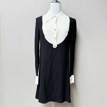 Miu Miu Miu Miu Color Block Long Sleeve Dress 0089 - image 1