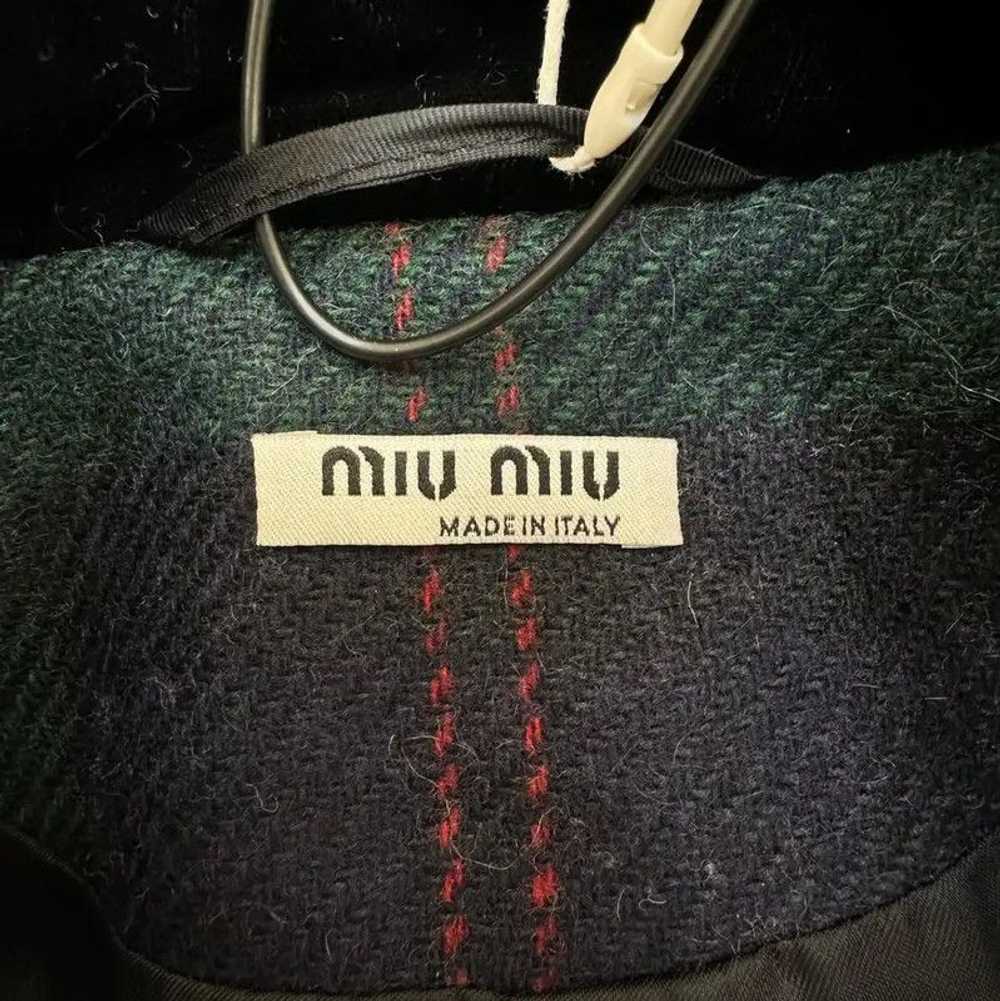 Miu Miu Miu Miu Color Block Wool Coat for Winter … - image 7