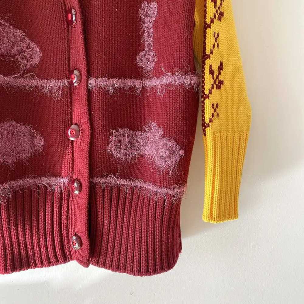 Miu Miu Miu Miu Multicolor Wool Pattern Cardigan … - image 6