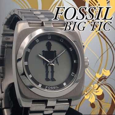 Fossil BigTIC Pitogram Robot Analog Wristwatch Li… - image 1
