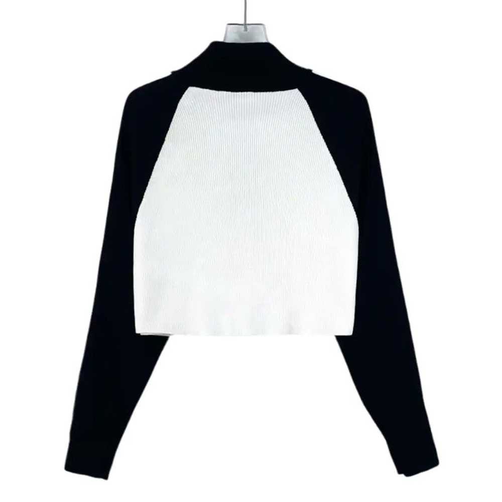Miu Miu Miu Miu Color Block Cropped Sweater 0089 - image 2