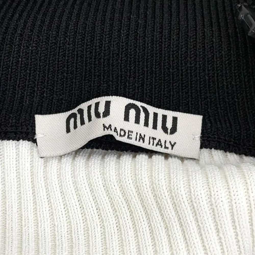 Miu Miu Miu Miu Color Block Cropped Sweater 0089 - image 5