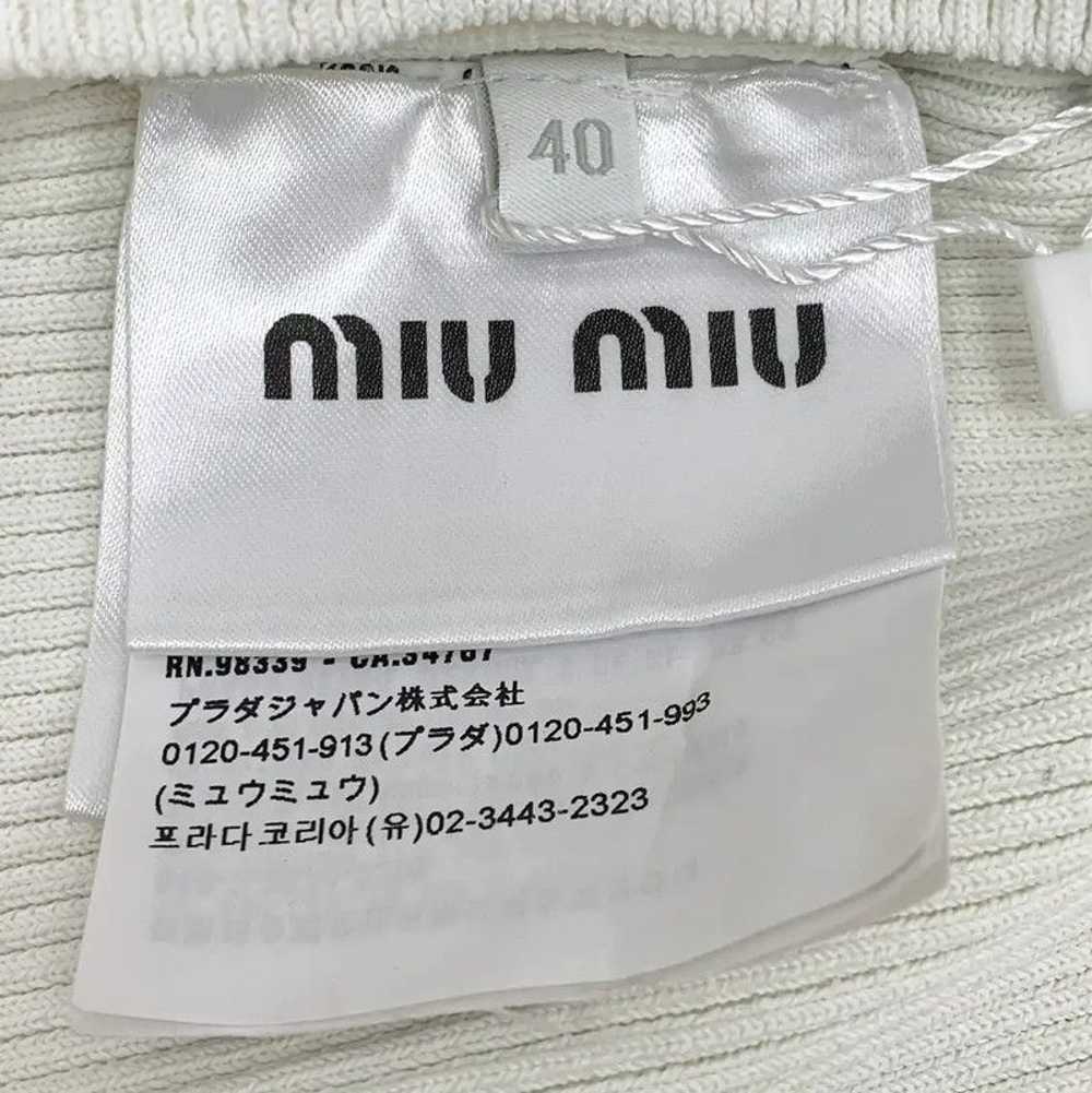 Miu Miu Miu Miu Color Block Cropped Sweater 0089 - image 6