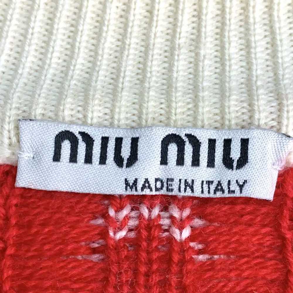 Miu Miu Miu Miu Color Block Wool Cardigan for Wom… - image 7