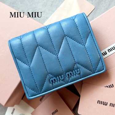 MIU MIU Miu Miu Folded Wallet 5MV204 Matelass Lea… - image 1