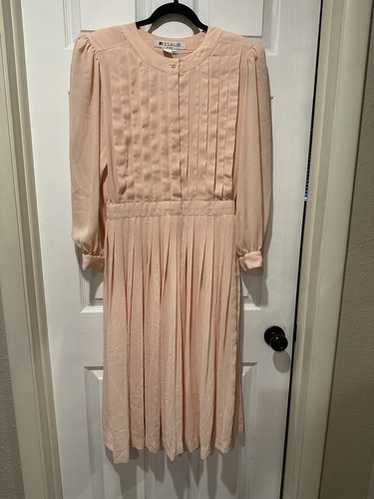 Vtg BILLOWY 70s 80s 90s Vintage Ms. Chaus Peach L… - image 1