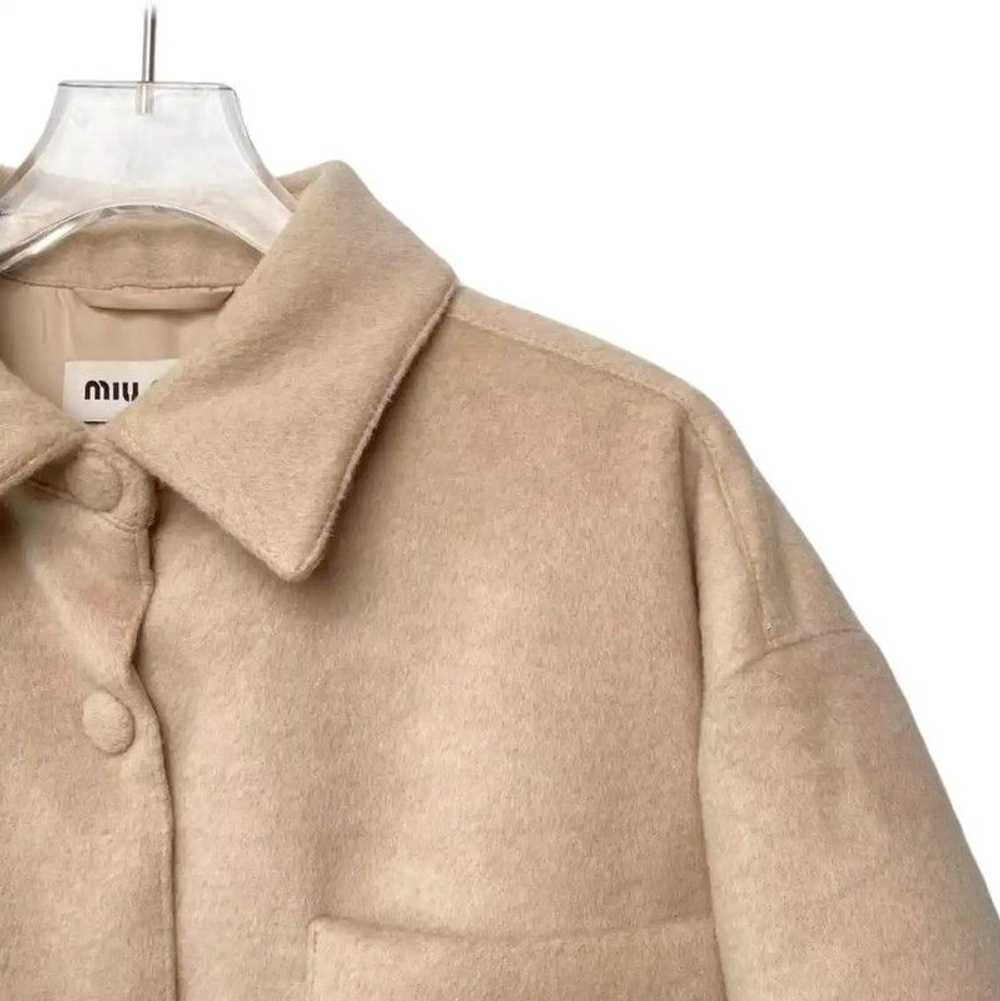 Miu Miu Miu Miu Women's Khaki Wool Down Jacket 00… - image 4