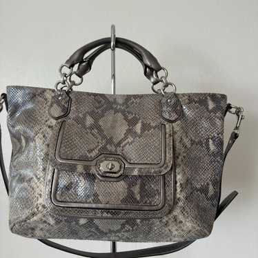 Coach Campbell Embossed Python Snakeskin - image 1