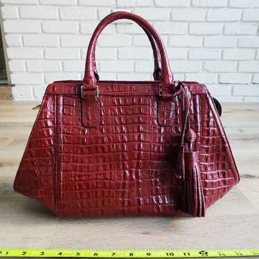 Brahmin Arden Satchel Cordovan La Scala, Elegant … - image 1