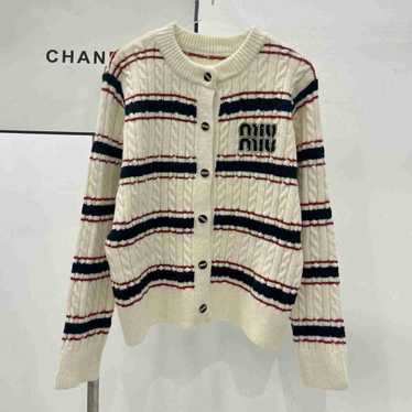 Miu Miu Women's Cardigan - White/Multi - M – Miu … - image 1