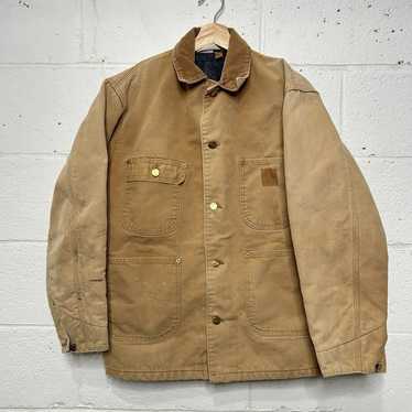 Vintage Carhartt Blanket-Lined Chore Coat “Brown”… - image 1