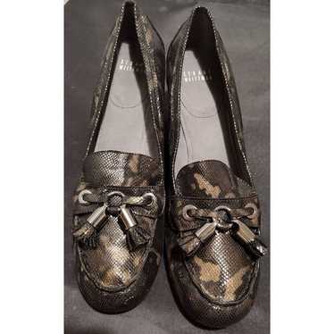 Stuart Weitzman Multicolor Python Embossed Leathe… - image 1