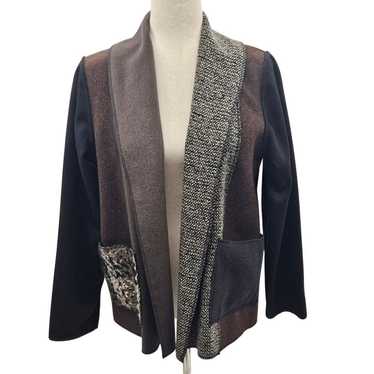 Cameleon Unique Color Block Open Front Cardigan S… - image 1