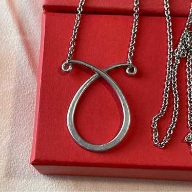 Retired James Avery Changeable Loop Charm Necklace - image 1
