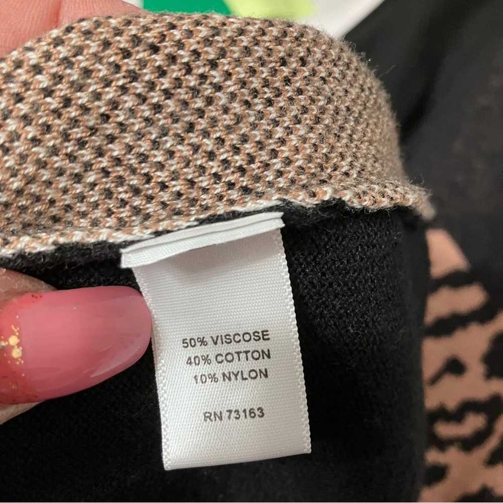 Mixed Pattern Leopard Houndstooth Patchwork Sweat… - image 2