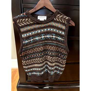 Albert Nipon Women's Vest - Brown - M – Nipon Stu… - image 1