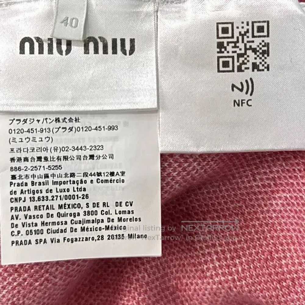 Miu Miu Miu Miu Pink Leopard Print Sweater . - image 5